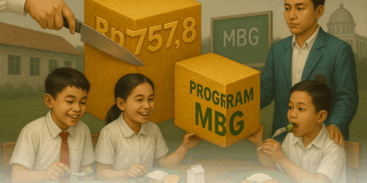 Anggaran Pendidikan 2026 Rp757,8T, 50% untuk MBG