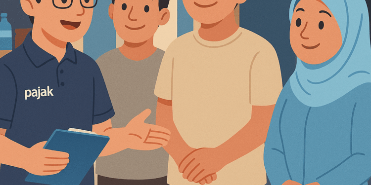 Pajak Menyapa UMKM: Petugas KPP Tanjung Pandan Turun Langsung ke Warung, Toko, dan Laundry