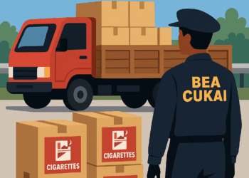 Truk Kayu di Tol Semarang Kedapatan Bawa 2,3 Juta Rokok Ilegal