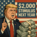 Trump Siapkan Stimulus US$2.000: Diklaim dari Dana Bea Masuk, Tapi Perlu Restu Parlemen