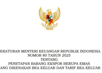 Pemerintah Resmi Kenakan Bea Keluar Emas, Ini Tarif Lengkapnya