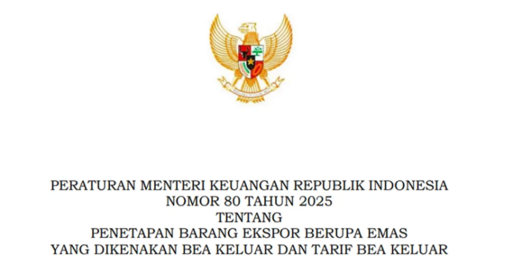 Pemerintah Resmi Kenakan Bea Keluar Emas, Ini Tarif Lengkapnya
