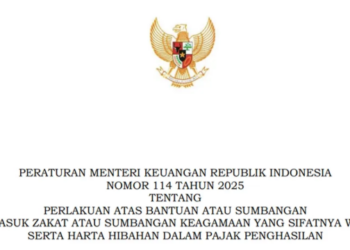 PMK 114/2025 Terbit, Ketentuan PPh atas Zakat dan Sumbangan Resmi Dirombak