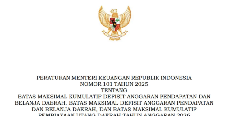 Resmi! Batas Defisit APBD 2026 Dipangkas Jadi 2,5 Persen