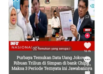 Kemenkeu Pastikan Isu Menkeu Purbaya Temukan Ribuan Triliun Harta Jokowi di China Adalah Hoaks