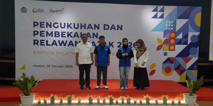 Siap Dampingi Coretax, 286 Relawan Pajak di Sumut Resmi Dikukuhkan