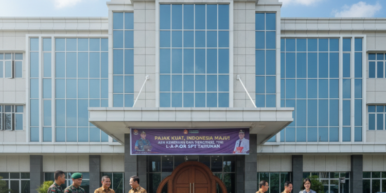 Kantor Pajak Dampingi ASN Kemenhan dan Personil TNI Lapor SPT Tahunan