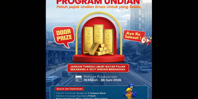 Hanya Sampai Juni, Bayar Pajak Kendaraan Bisa Bawa Pulang Hadiah Emas