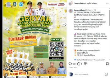 Bayar Pajak Kendaraan Sebelum November, WP Bisa Raih Hadiah Menarik