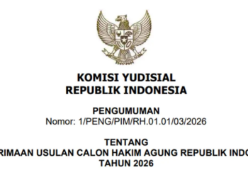KY Buka Rekrutmen Calon Hakim Agung, Ada TUN Khusus Pajak