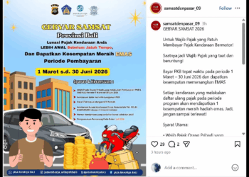 Samsat Bagi-Bagi Emas bagi Pembayar Pajak Kendaraan Tepat Waktu
