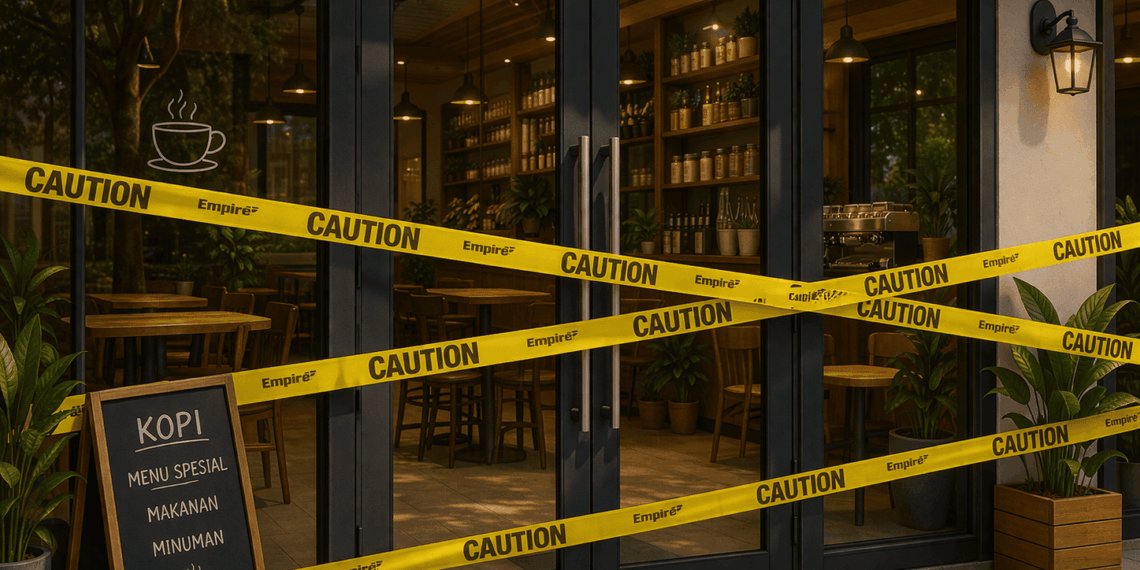 Nunggak Pajak Terus Menerus, Sejumlah Kedai Kopi dan Restoran Disegel