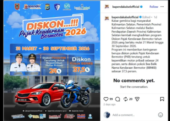 Pemprov Gelar Diskon PKB dan BBNKB, Berlaku hingga September 2026