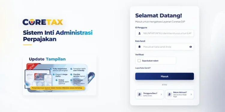 Menu Status Wajib Pajak GloBE di Coretax Dikembangkan
