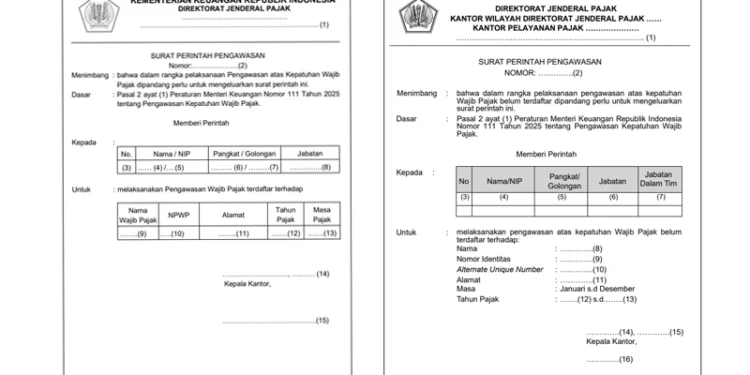DJP Rilis Format Surat Perintah Pengawasan Terbaru