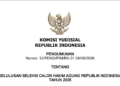 Daftar Calon Hakim Agung 2026 yang Lulus Seleksi