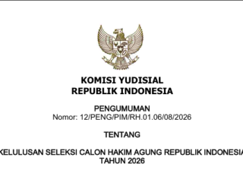 Daftar Calon Hakim Agung 2026 yang Lulus Seleksi