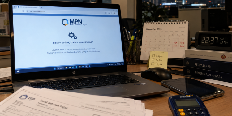Downtime MPN Akhir Pekan, Pembayaran Pajak Terhenti