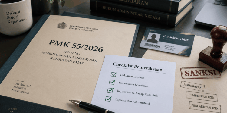 PMK 55/2026 Atur Pemeriksaan dan Sanksi Konsultan Pajak