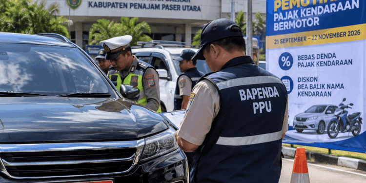 Penerimaan Pajak Kendaraan PPU Masih Kurang Rp5,4 Miliar dari Target