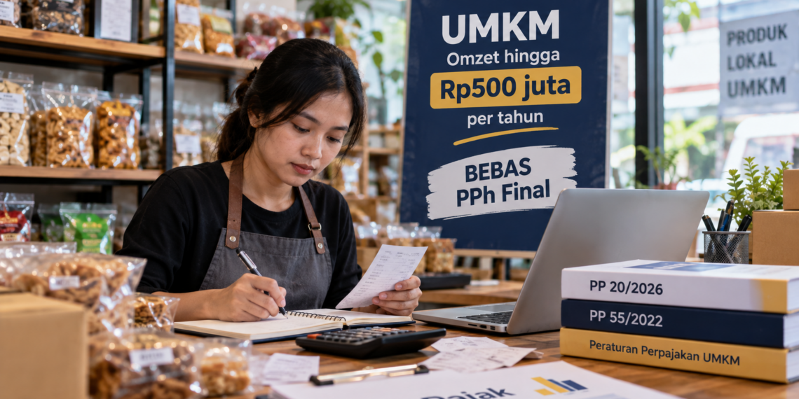 PP 20/2026 Pertahankan Omzet Rp500 Juta Tak Kena PPh bagi UMKM Orang Pribadi
