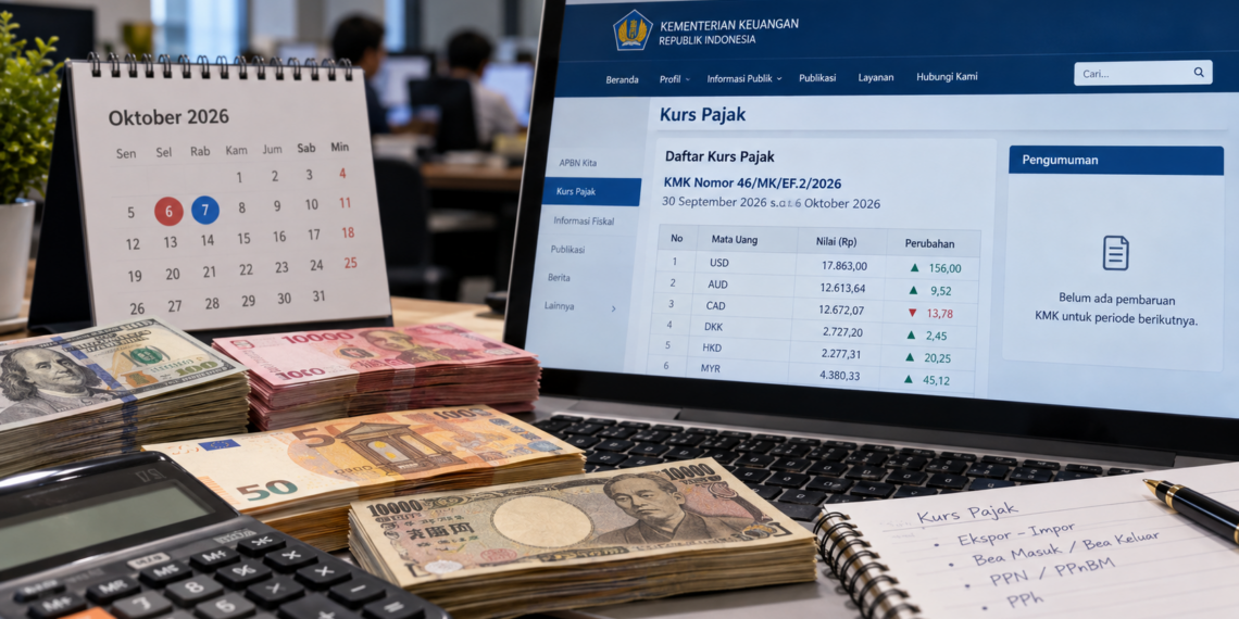 Kurs Pajak Berganti Rabu 7 Oktober, Ini Nilai yang Masih Berlaku