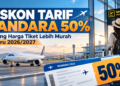 Diskon Tarif Bandara 50% Berlaku di 36 Bandara Saat Nataru