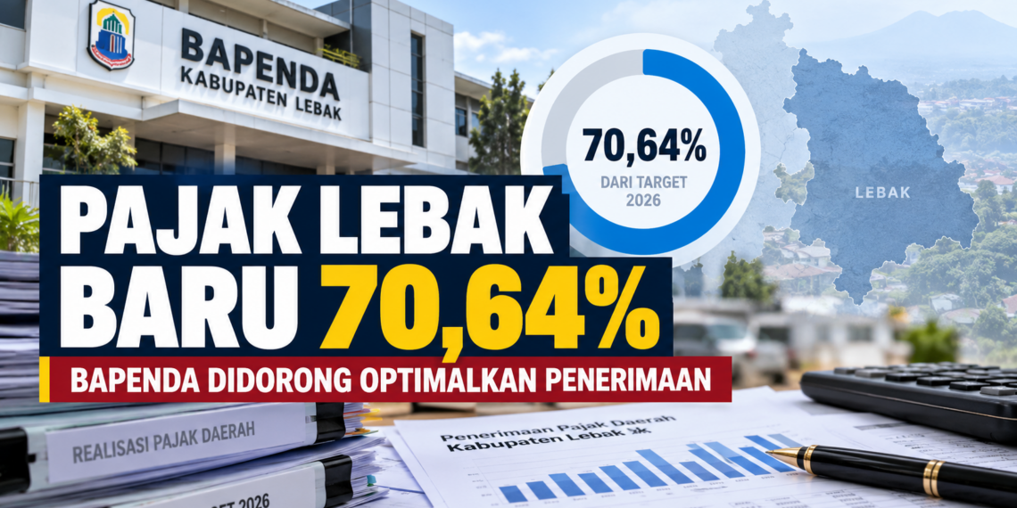 Pajak Daerah Lebak Capai 70,64%, Bapenda Didorong Jemput Bola