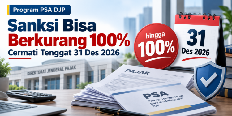 Pengurangan Sanksi Administratif hingga 100%, Cermati Tenggat Akhir 2026