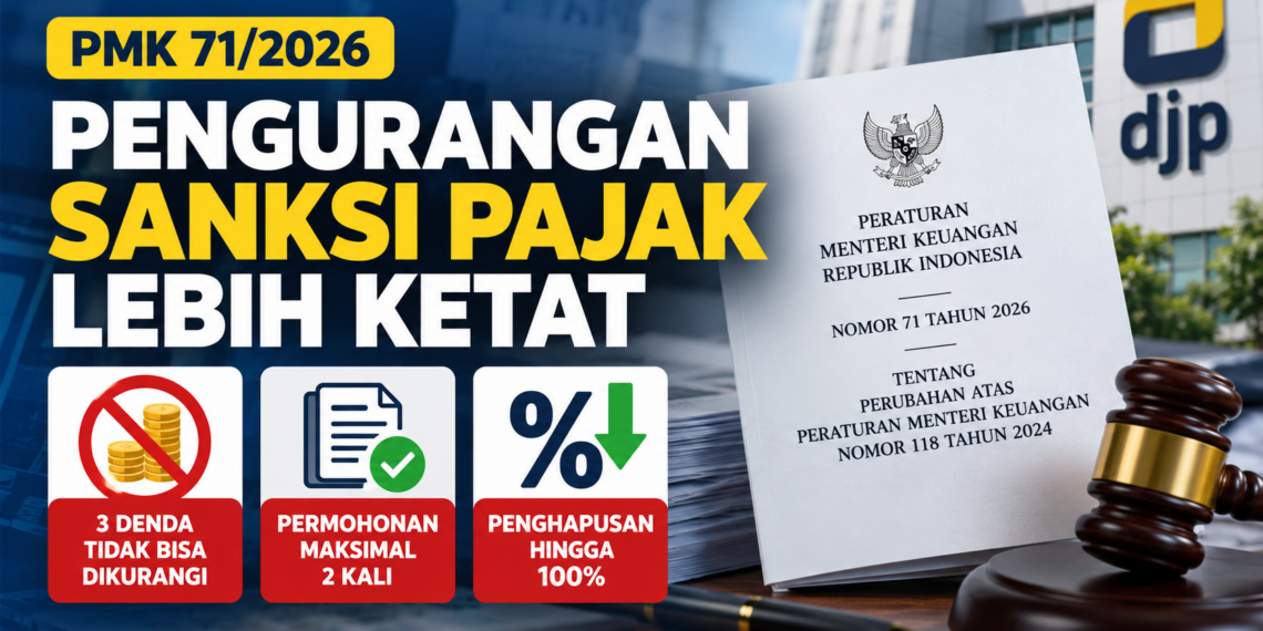 PMK 71/2026 Perketat Permohonan Pengurangan Sanksi Pajak
