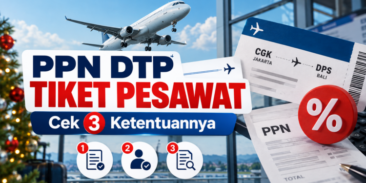 PPN DTP Tiket Pesawat Nataru Berlaku dengan 3 Ketentuan Ini