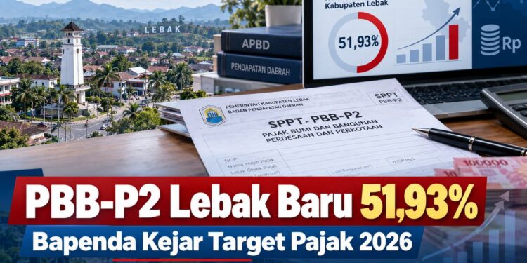 Capaian PBB-P2 Lebak Baru 51,93%, Bapenda Kejar Target 2026